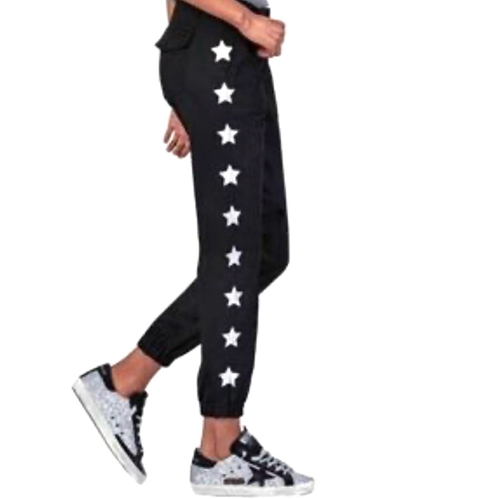 Black Orchid Black Pants with Silver Star Accents Size 27
